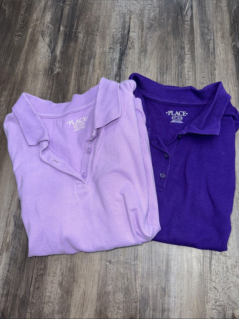 The Children's Place Polo Pair - Lavender & Purple